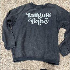 Corduroy ribbed oversized sweatshirt